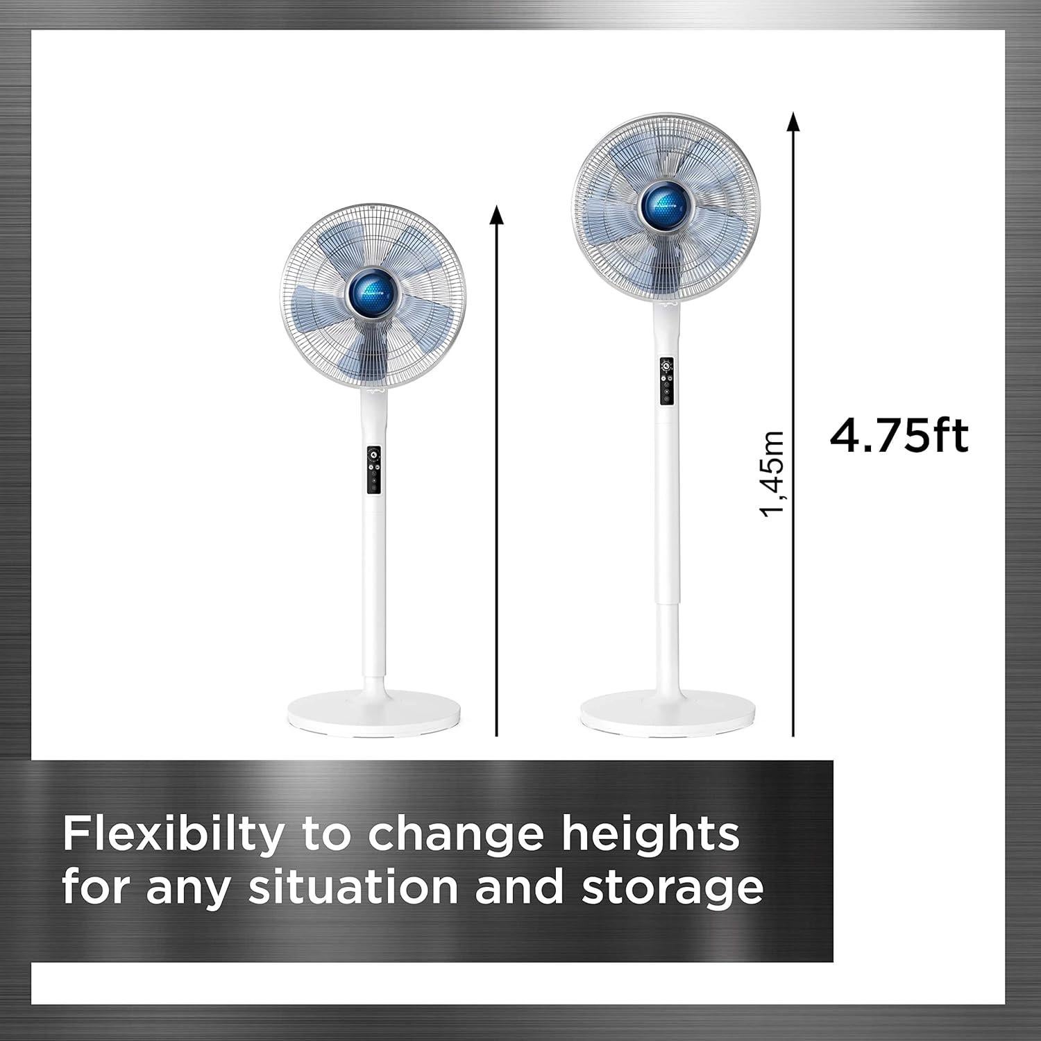 Ventilador de Pedestal Rowenta Turbo Silence 135cm 5 Velocidades