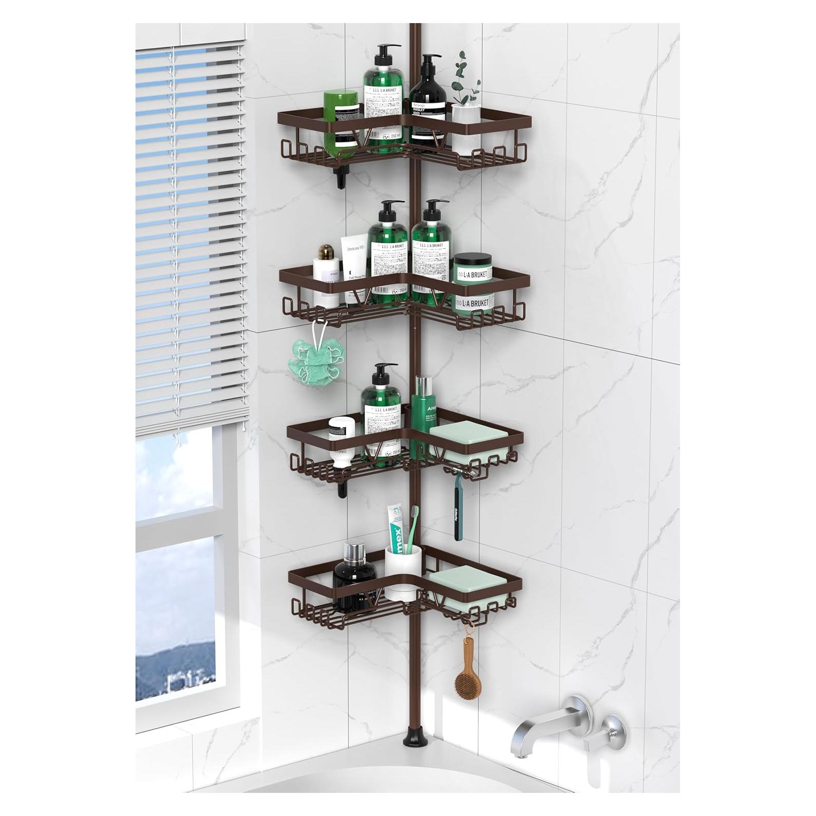 Organizador de Ducha Esquinero DAOYA 4 Niveles Acero Inoxidable