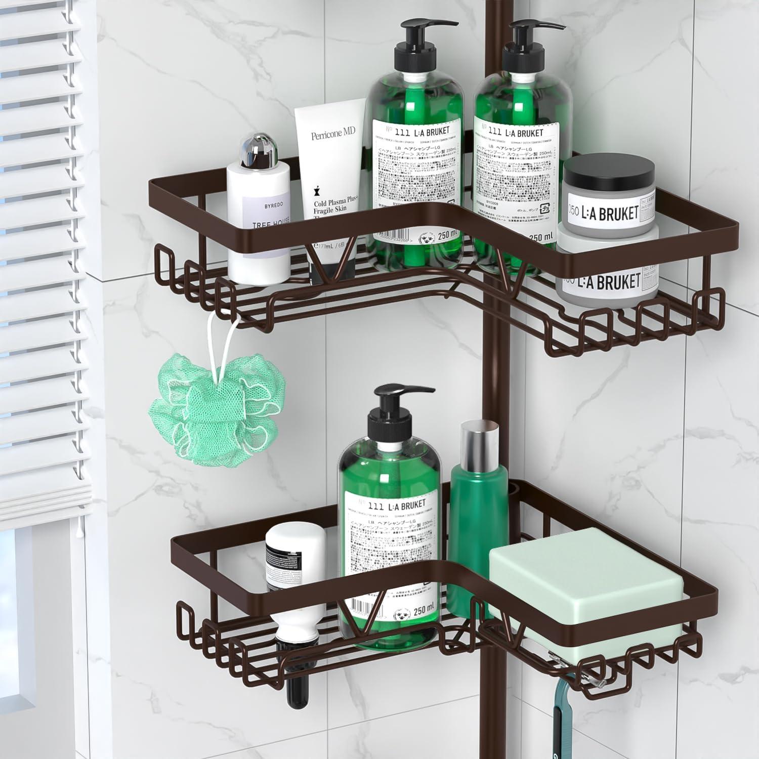 Organizador de Ducha Esquinero DAOYA 4 Niveles Acero Inoxidable