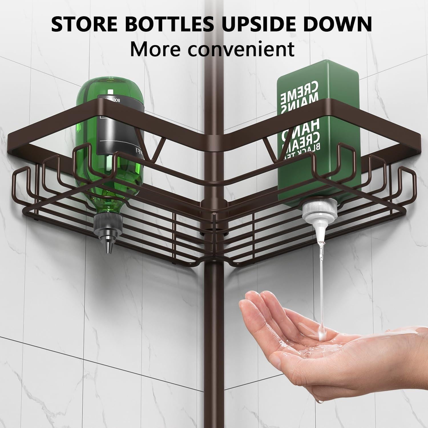 Organizador de Ducha Esquinero DAOYA 4 Niveles Acero Inoxidable