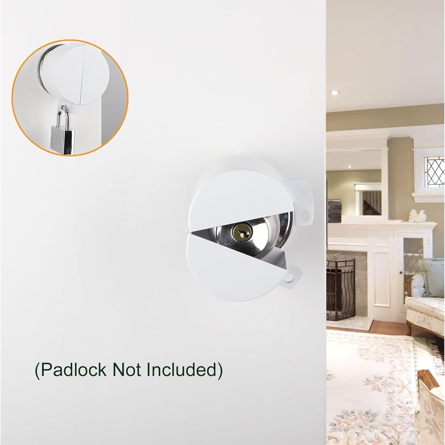 Cubierta de Cerradura de Pomo Posnaland Blanca 7.62 cm