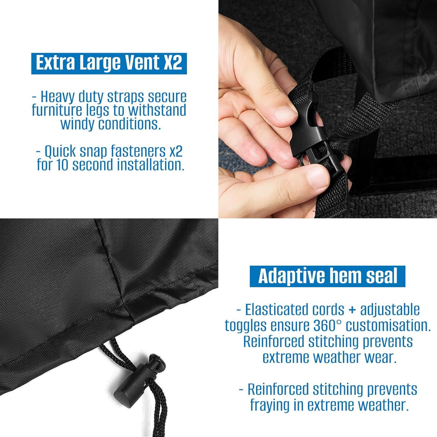 Funda para Sofá de Jardín SIRUITON 130x68.6x89 cm Impermeable