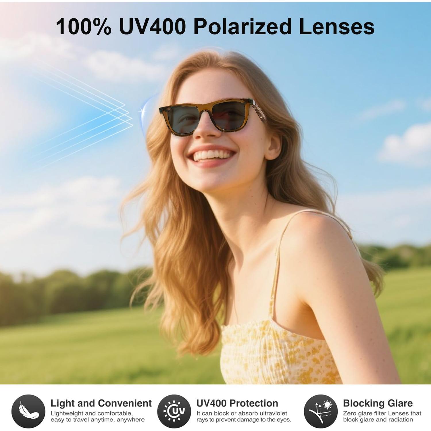 Gafas Inteligentes AI Tulbeys G06 Marrón con Traducción en Tiempo Real