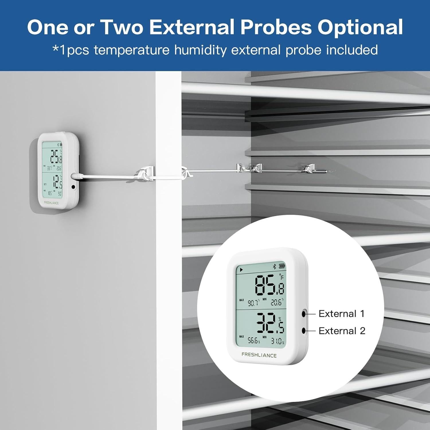 Termómetro Bluetooth Freshliance BlueTag TH30R-I con Sonda