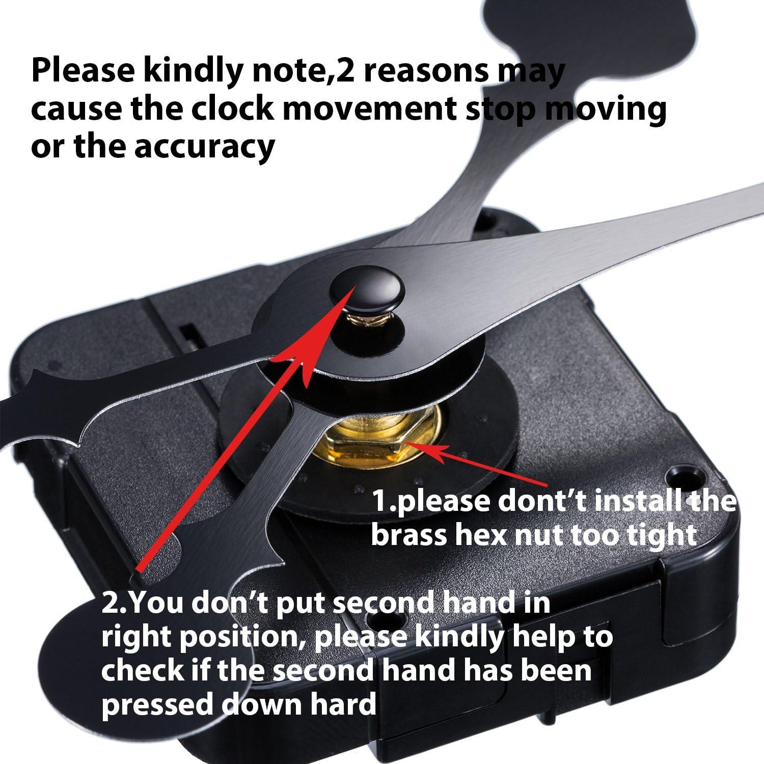 Mecanismo de Reloj Hicarer 31 mm Alto Torque para Pared