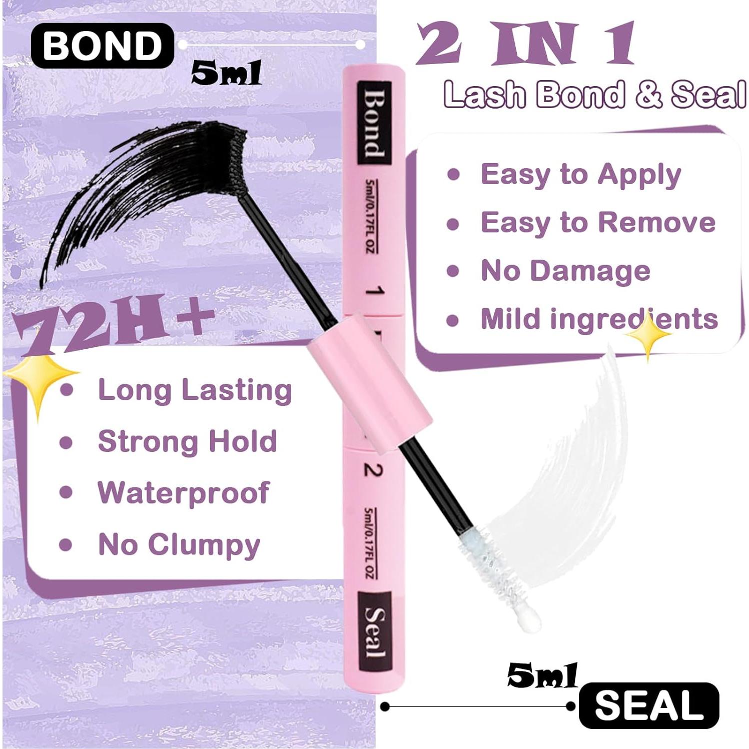 Kit de Extensión de Pestañas Fablosslashes 144Pcs 80D 9-16mm