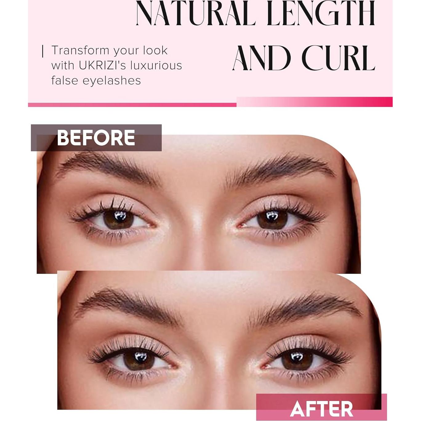 Pestañas Postizas Naturales Ukrizi Bluebell 10mm - 10 Pares