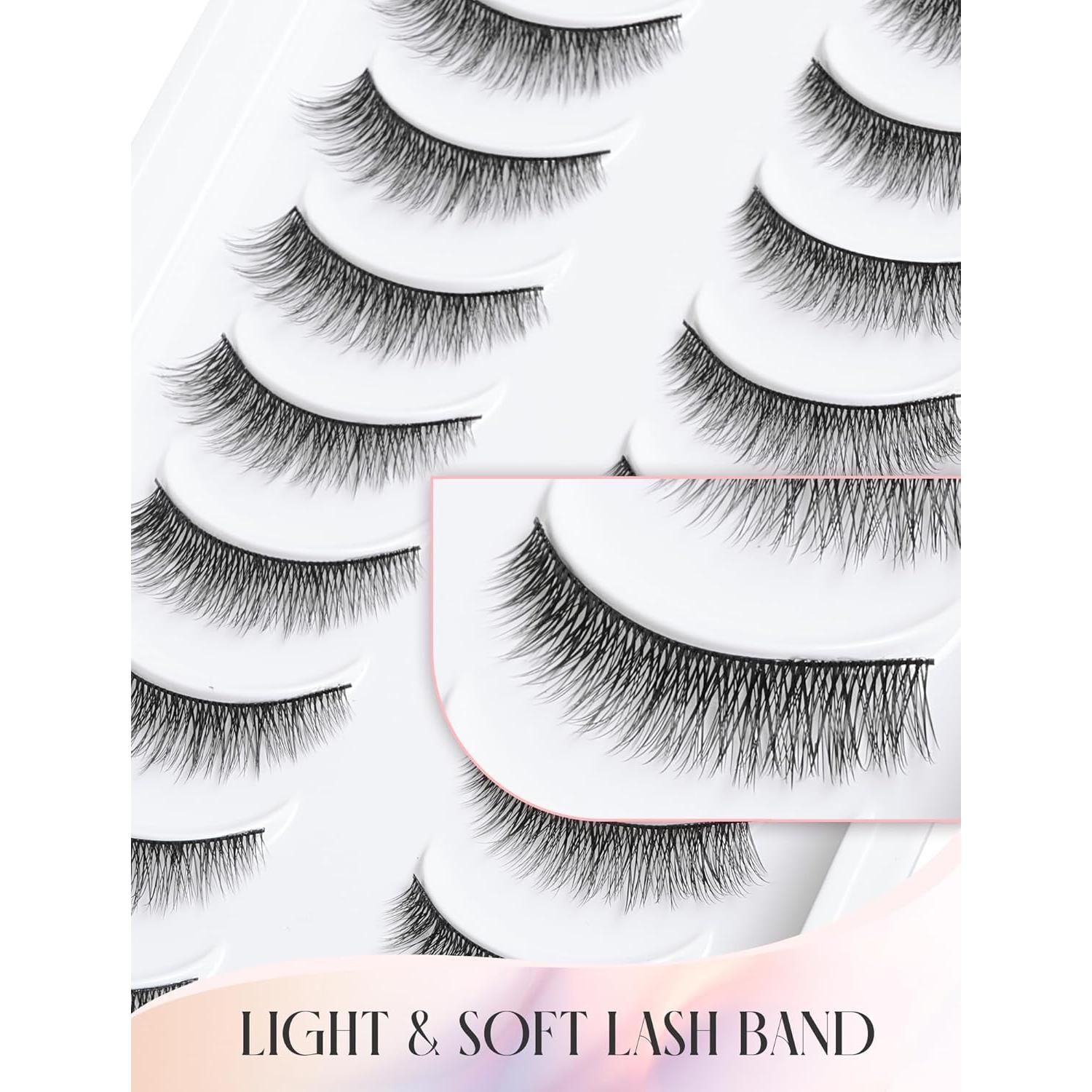 Pestañas Postizas Naturales Ukrizi Bluebell 10mm - 10 Pares