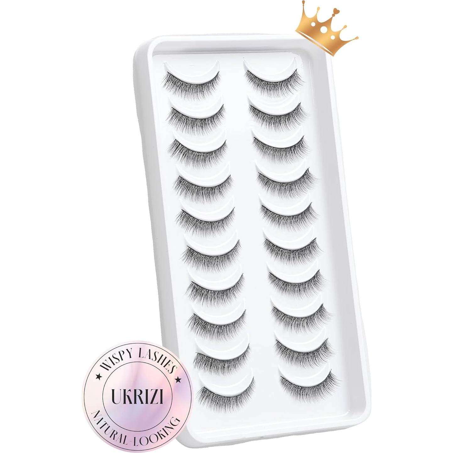 Pestañas Postizas Naturales Ukrizi Bluebell 10mm - 10 Pares