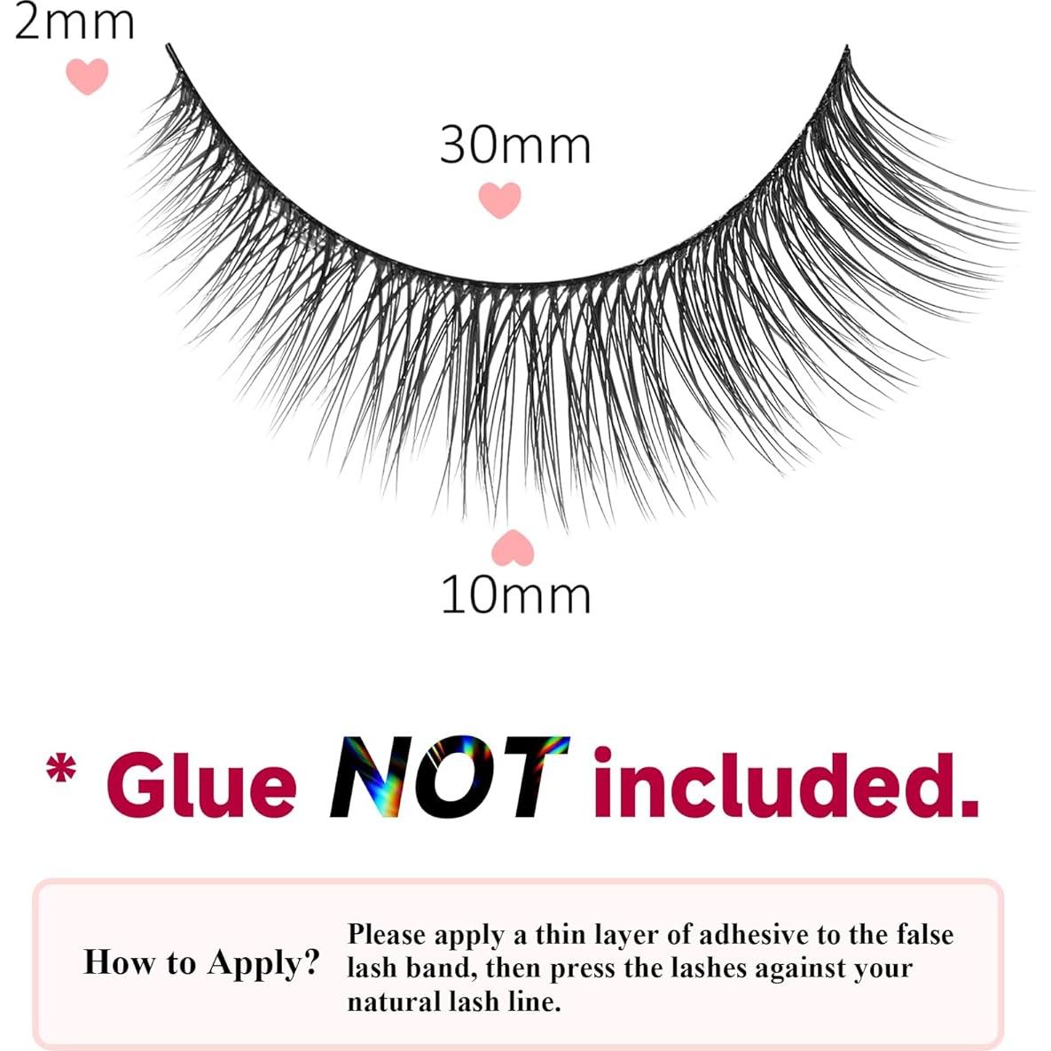 Pestañas Postizas Naturales Ukrizi Bluebell 10mm - 10 Pares