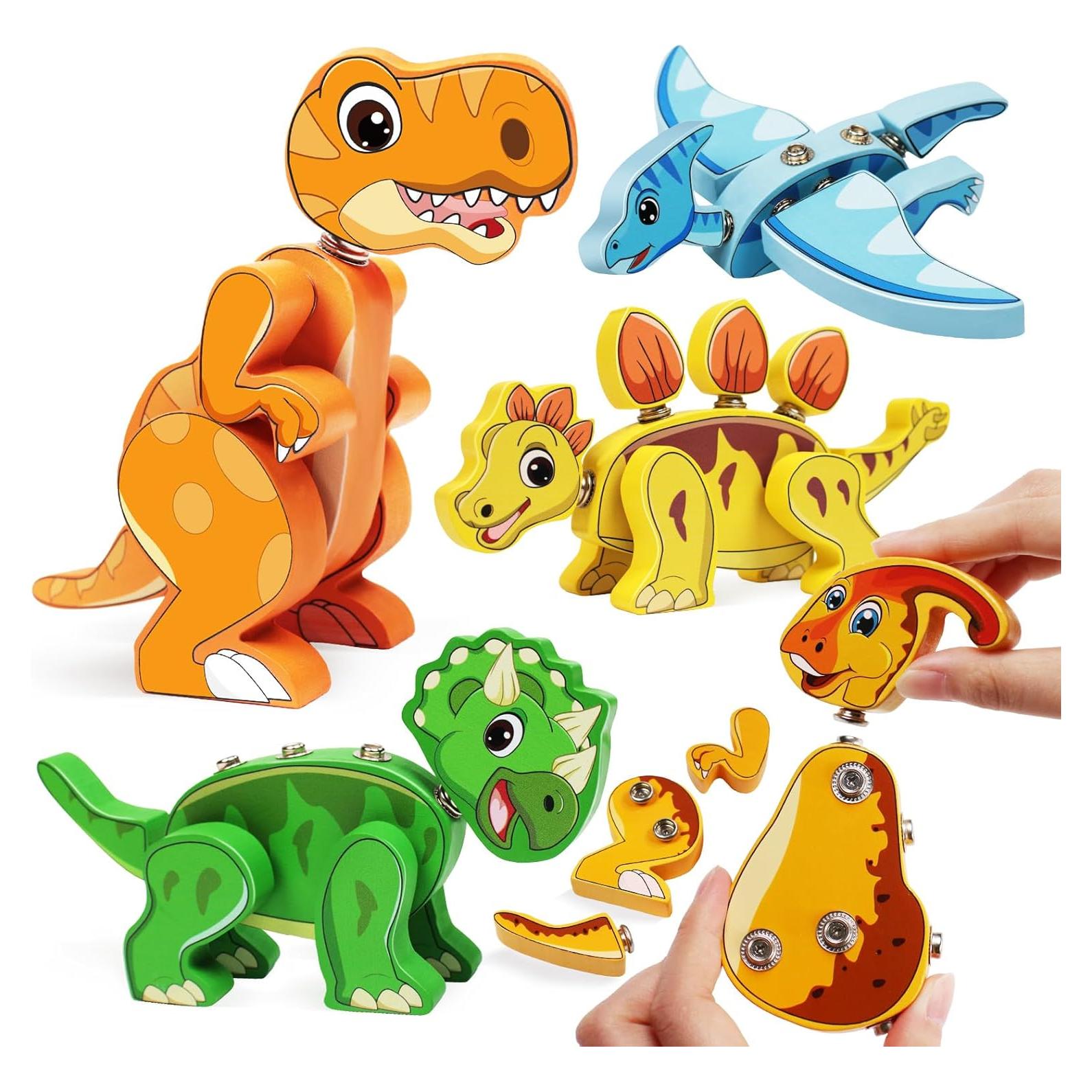Juguetes de Construcción de Dinosaurios MTTIERY 5 Piezas