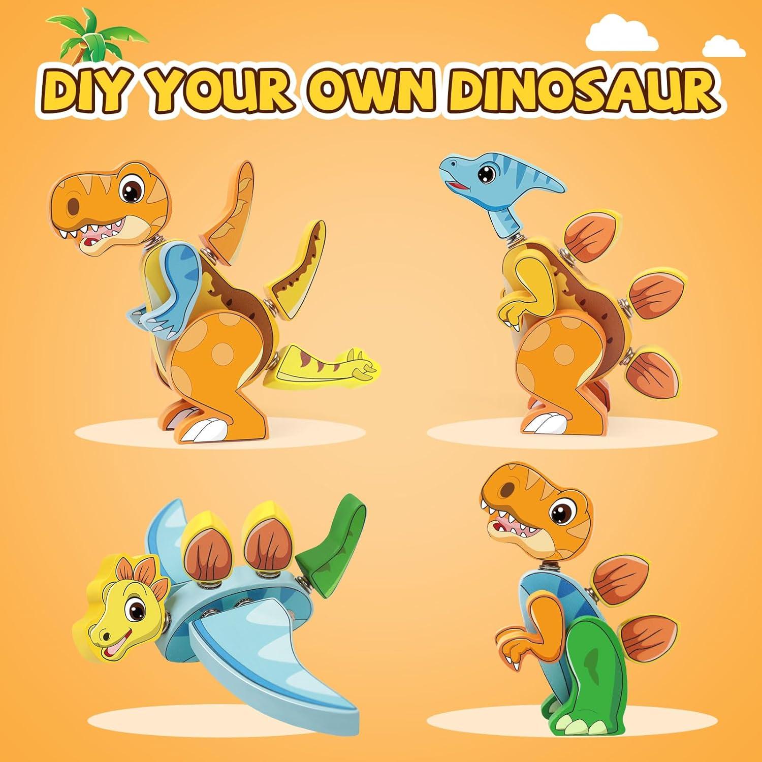 Juguetes de Construcción de Dinosaurios MTTIERY 5 Piezas