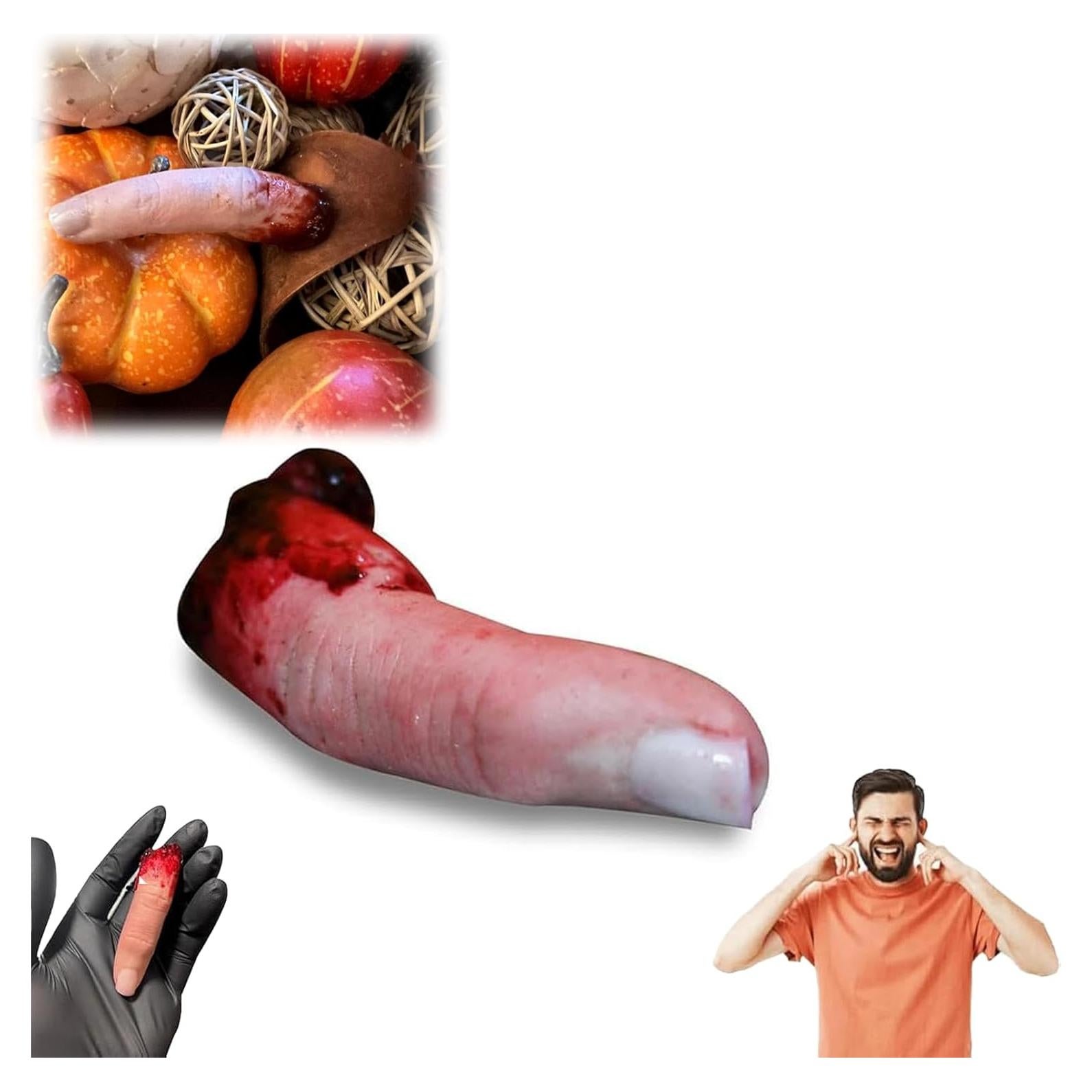 Dedos Prostéticos de Halloween - Sangrientos y Decapitados - 1Pc