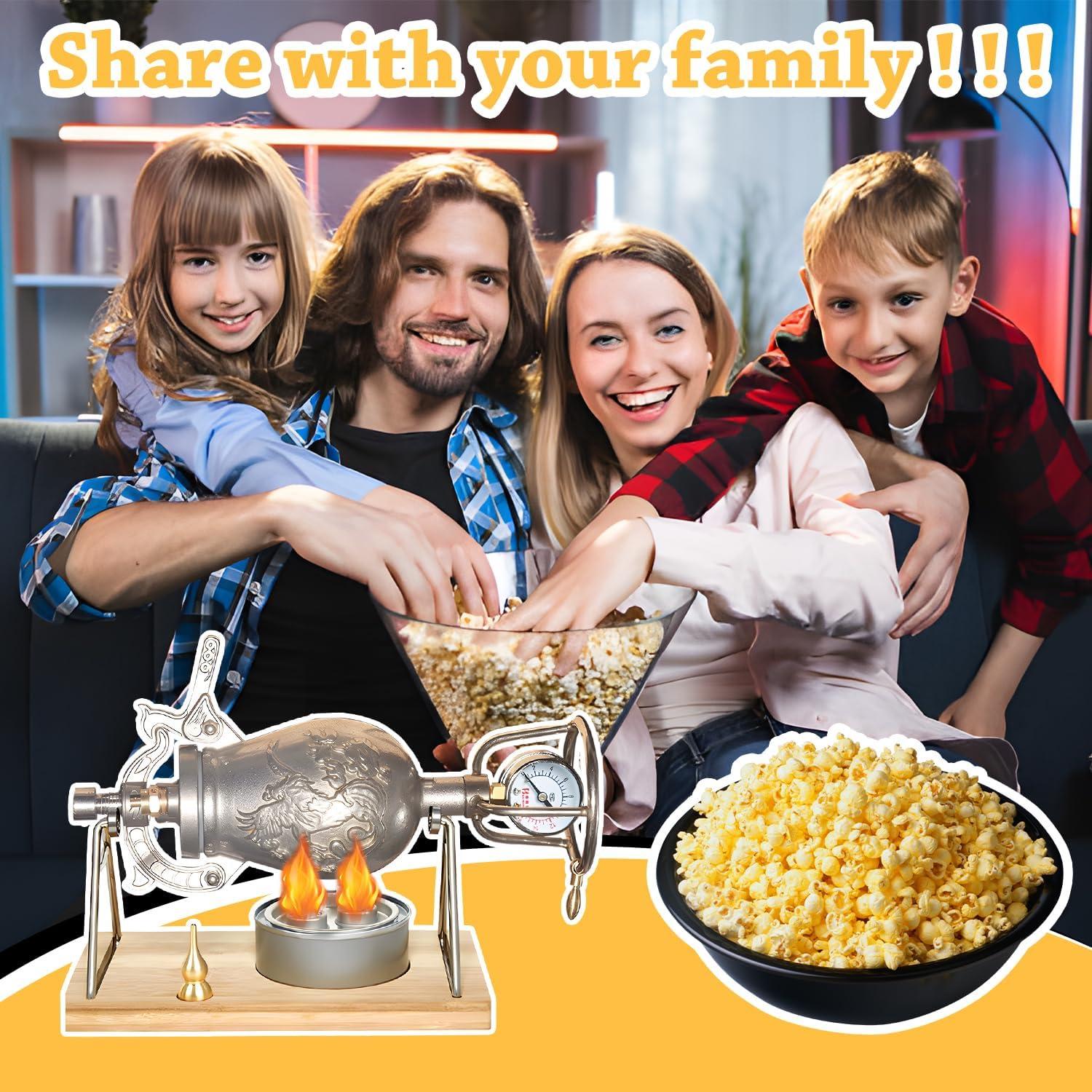 Máquina de Palomitas Manual Jvsufuik 350ml Acero Inoxidable