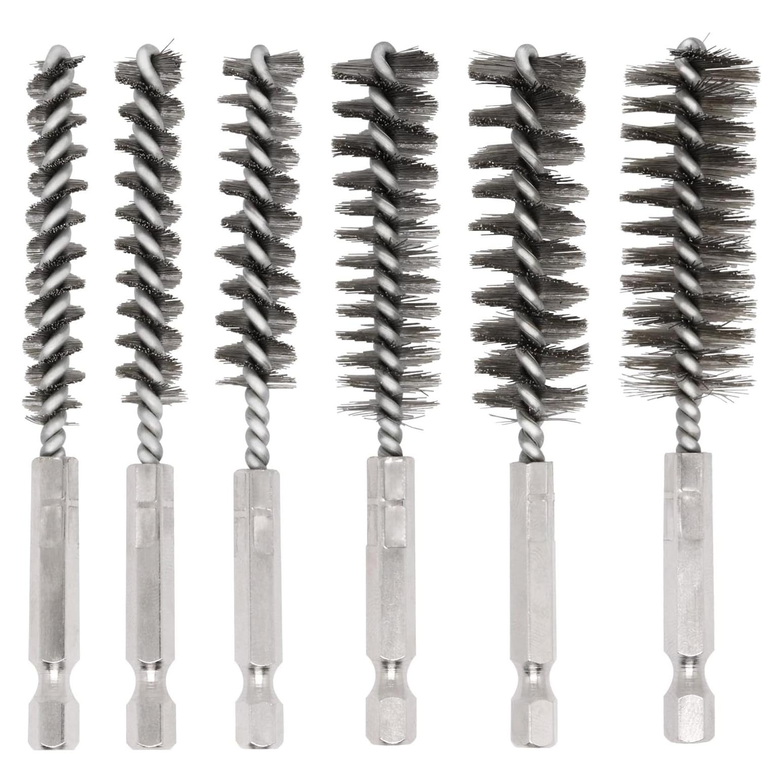 6 Cepillos de Agujero BUXIMN para Taladro Acero Inoxidable 8-19mm