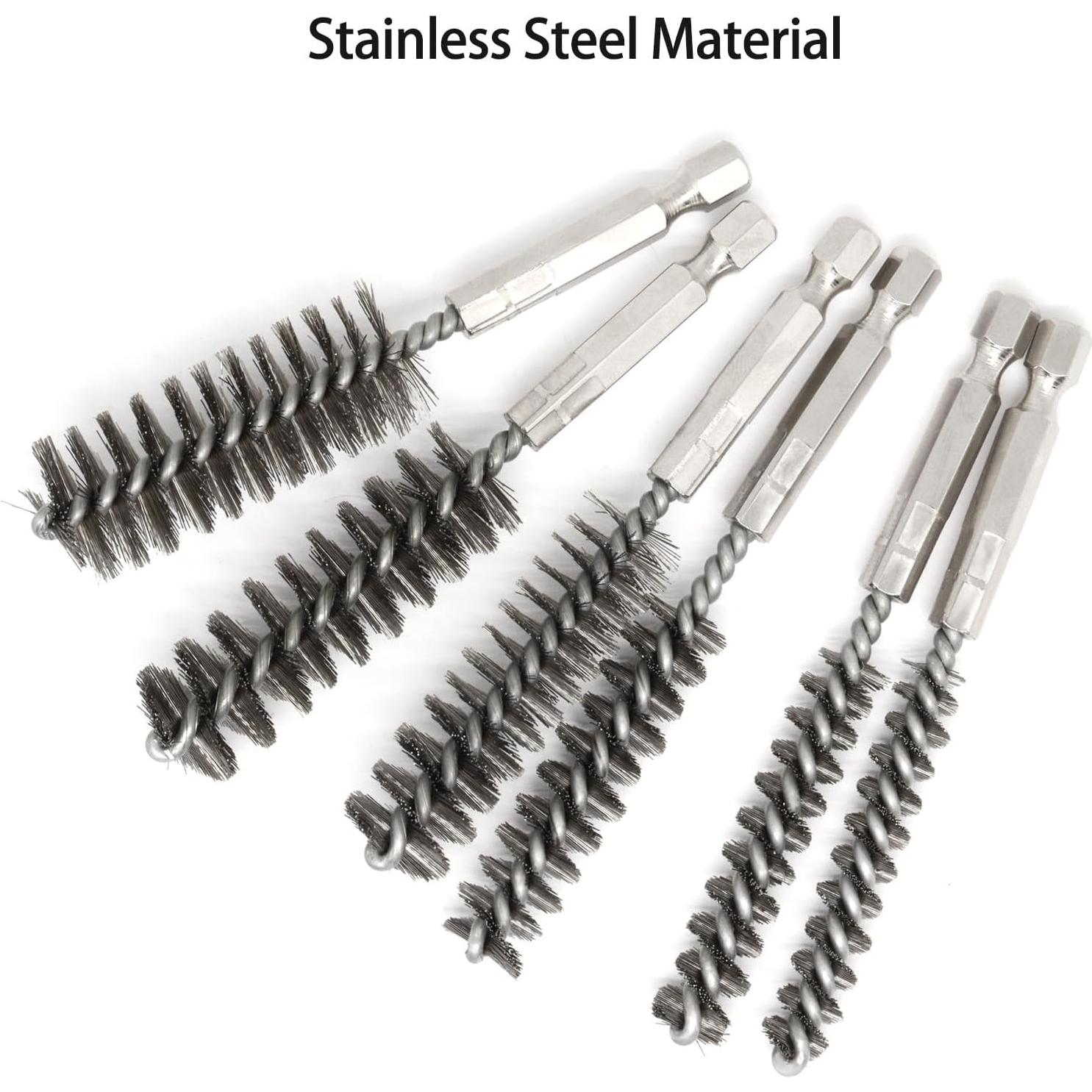 6 Cepillos de Agujero BUXIMN para Taladro Acero Inoxidable 8-19mm