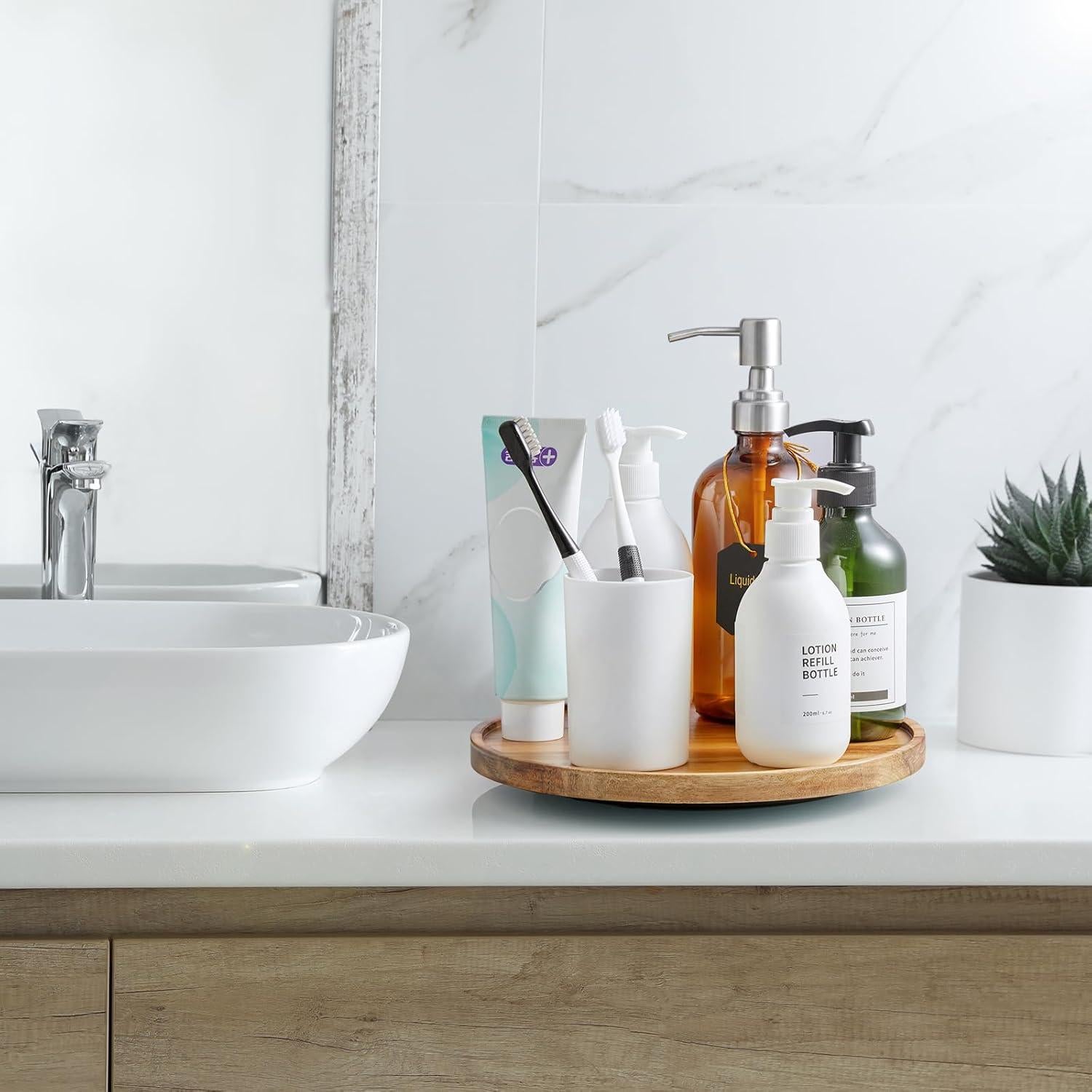 Organizador giratorio Lazy Susan Bivvclaz 23 cm Acacia