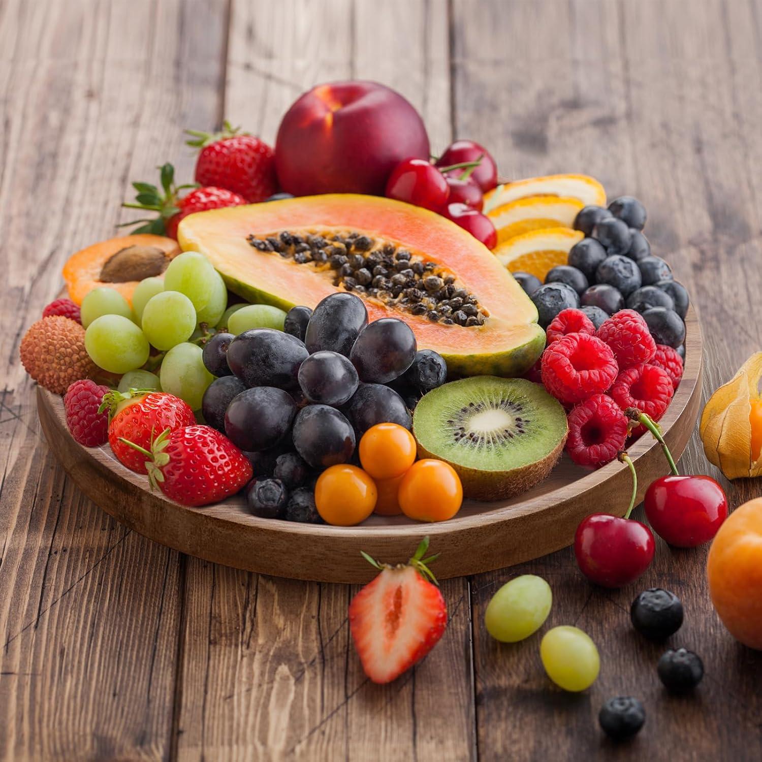 Organizador giratorio Lazy Susan Bivvclaz 23 cm Acacia