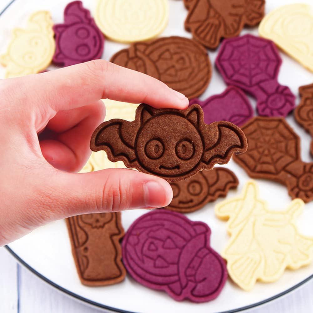 Cortadores de Galletas de Halloween Guowall - 6 Piezas 3D