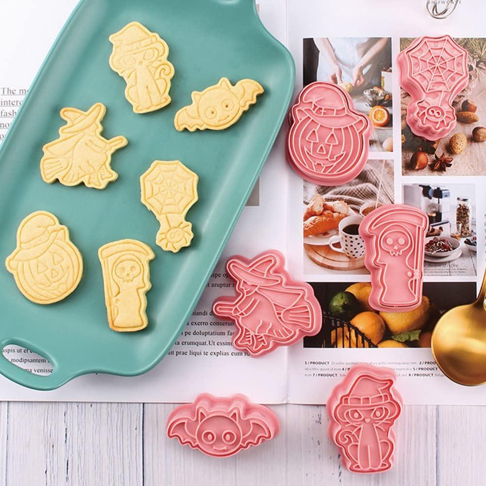 Cortadores de Galletas de Halloween Guowall - 6 Piezas 3D