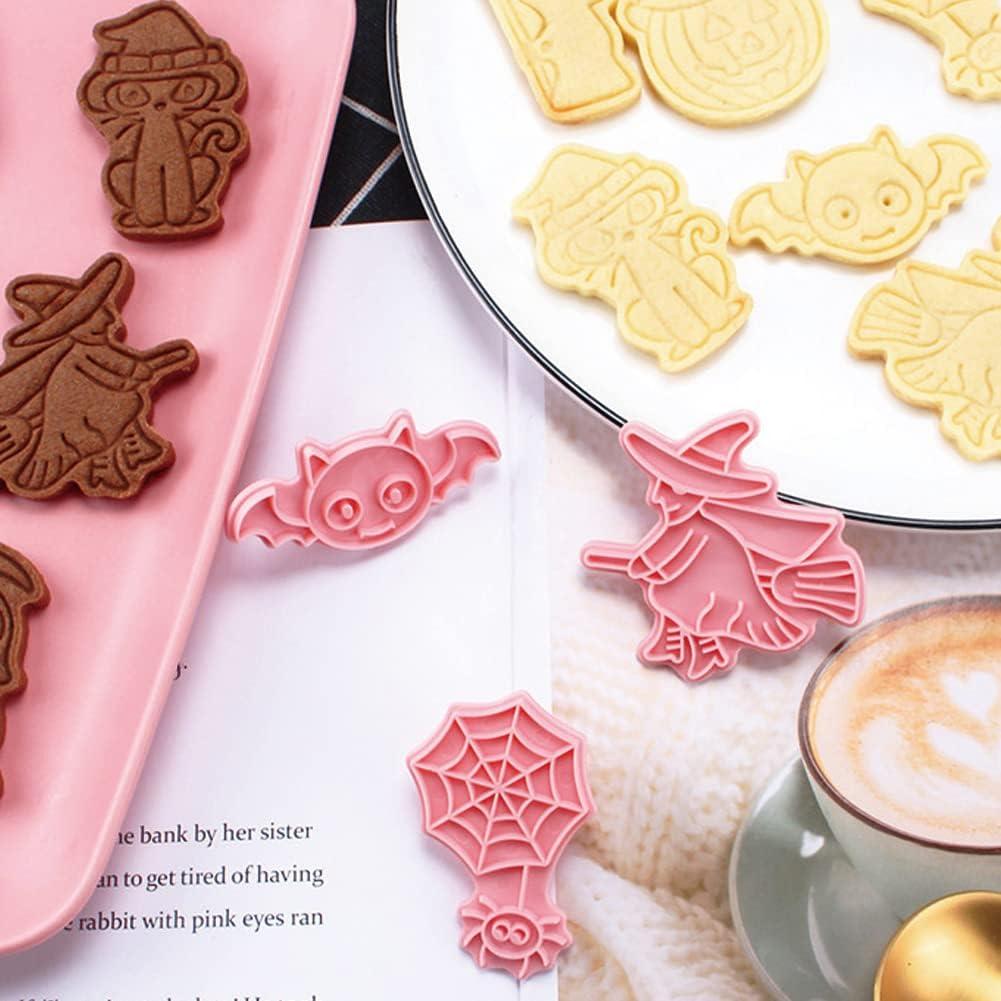 Cortadores de Galletas de Halloween Guowall - 6 Piezas 3D