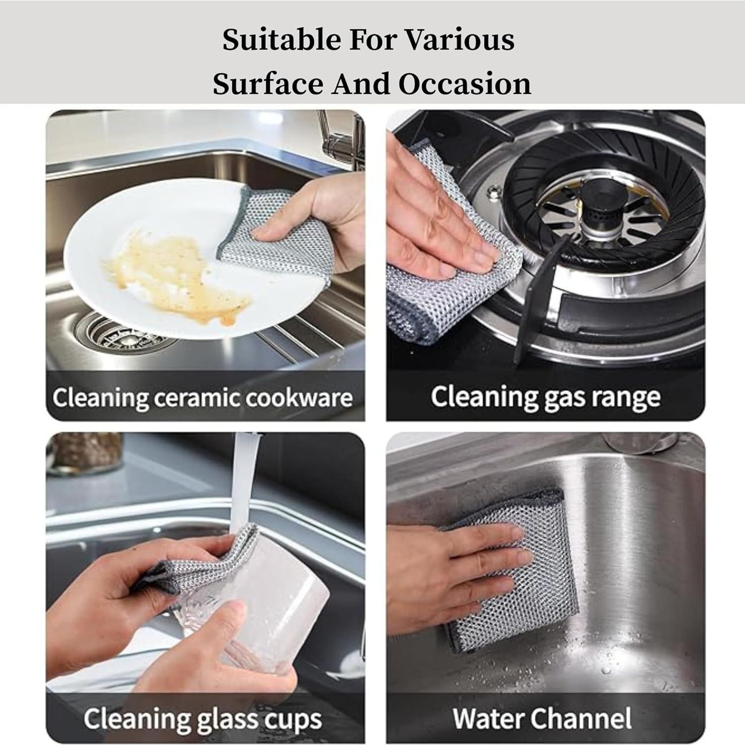 Trapos de Lavado de Platos de Alambre Mercobay 5 Pcs