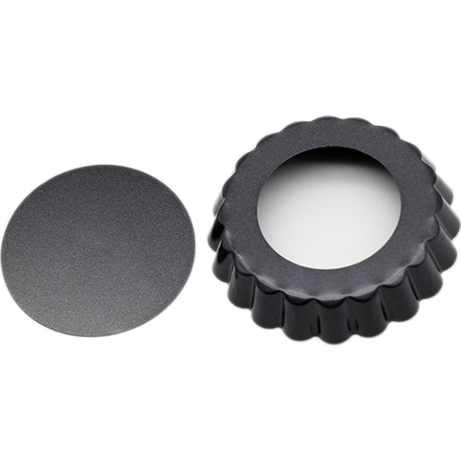 12 Moldes para Tartas de Huevo QJFCare 8 cm Antiadherente