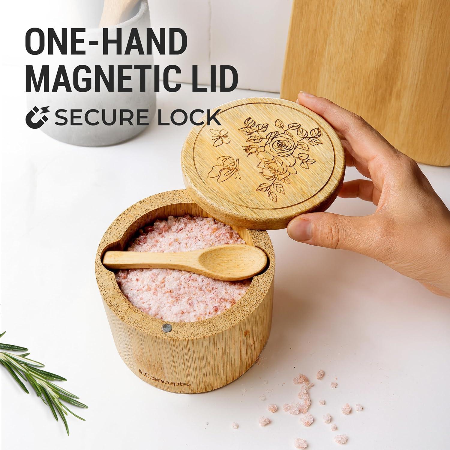 Caja de Almacenamiento de Especias ILConcepts de Bambú 230g