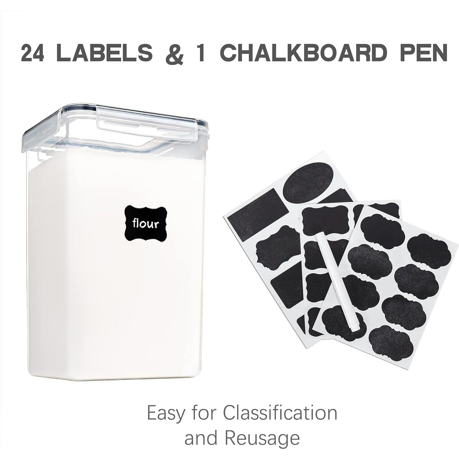 Contenedores de Almacenamiento Hermético 6.5L PANTRYSTAR - 2 Piezas