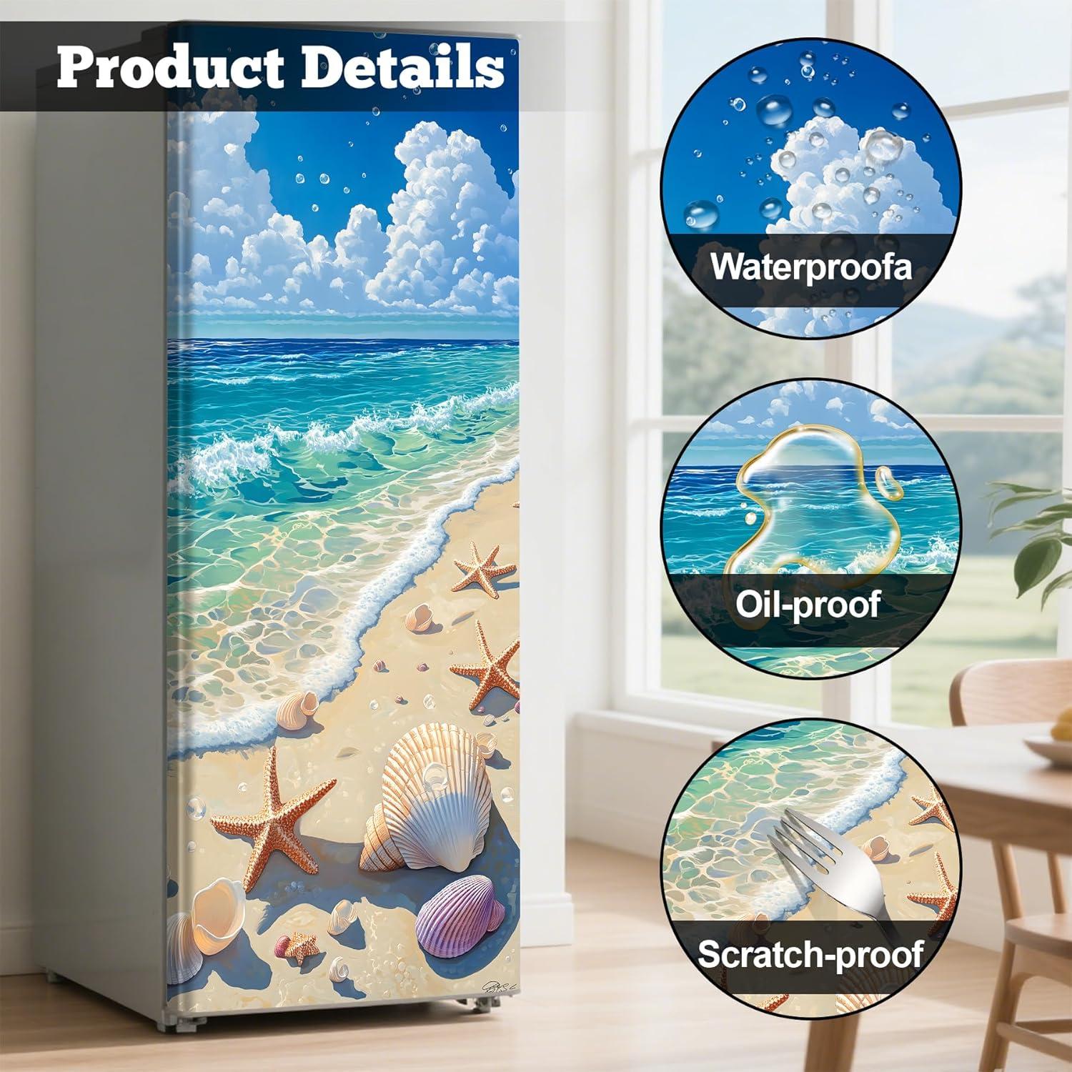 Juego de Calcomanías de Vinilo AOHMPT para Refrigerador 82x199 cm