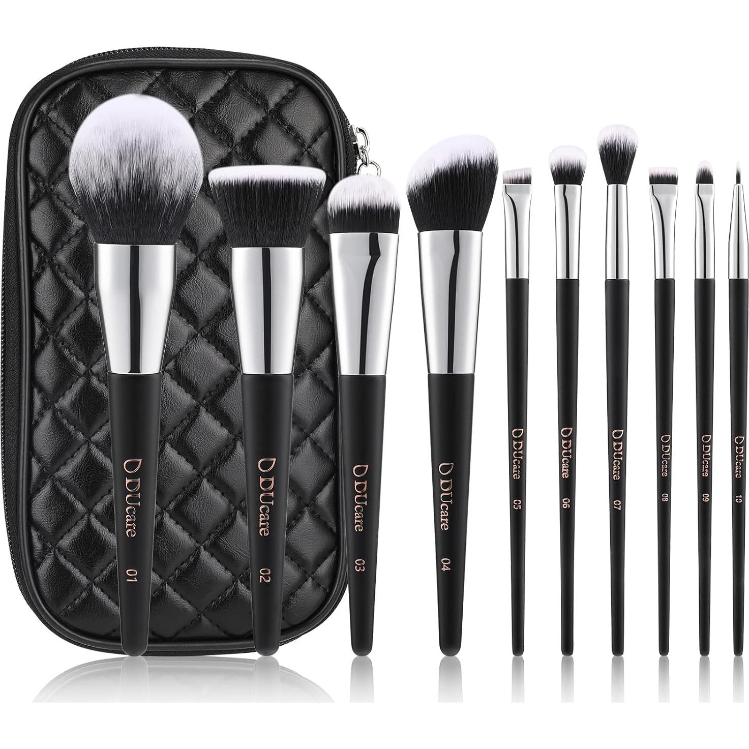 Conjunto de Brochas de Maquillaje DUcare 10 Piezas Veganas