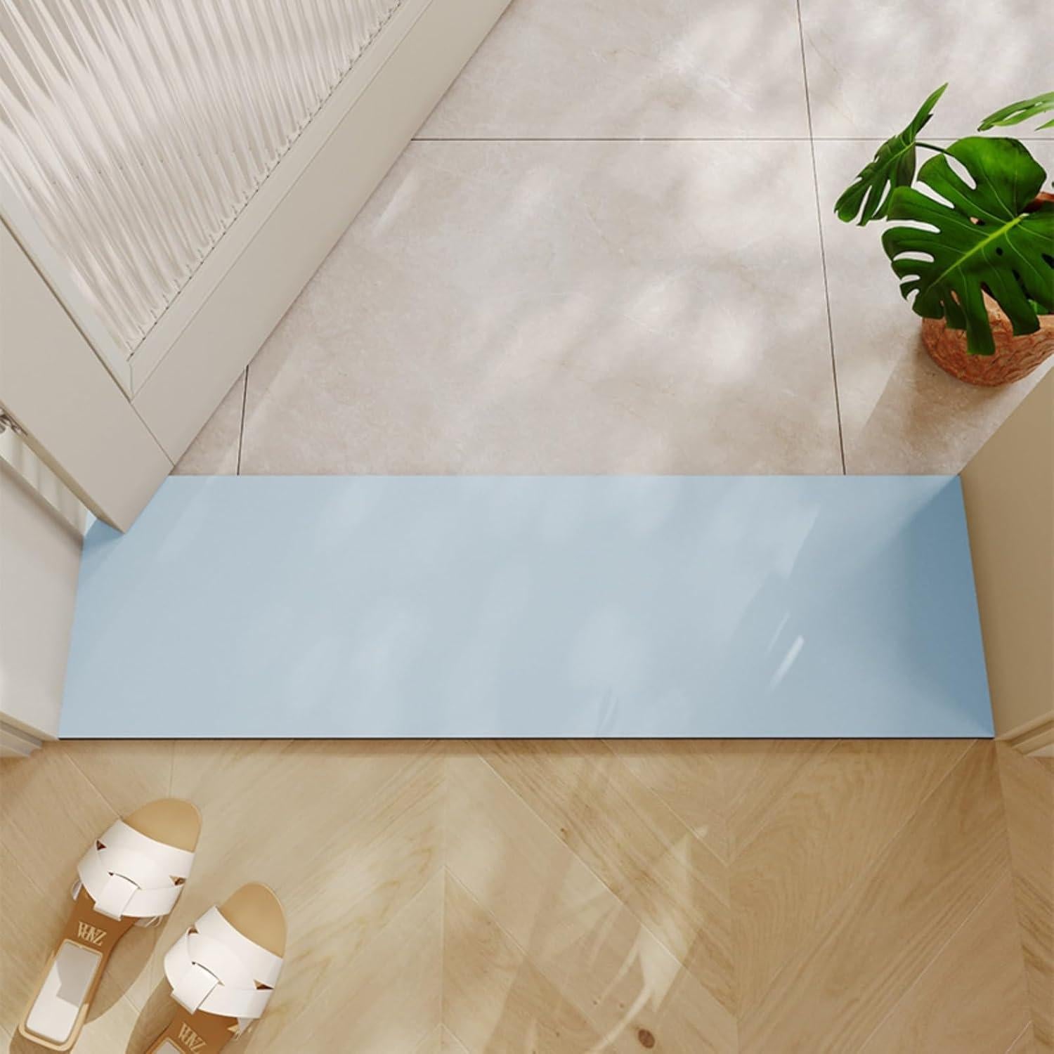 Alfombra de Baño Antideslizante BANEBOR Azul 79x30.5cm