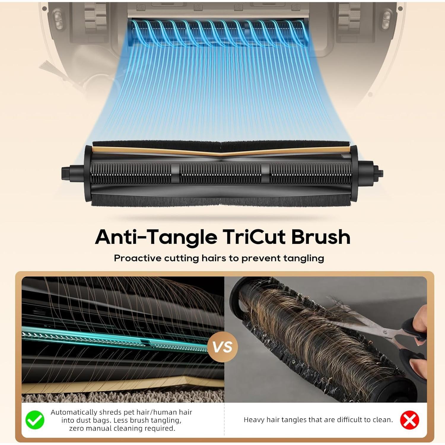 Kit de Accesorios de Cepillo TriCut Gifeerory para Aspiradora Dreame L10s/L20 Ultra