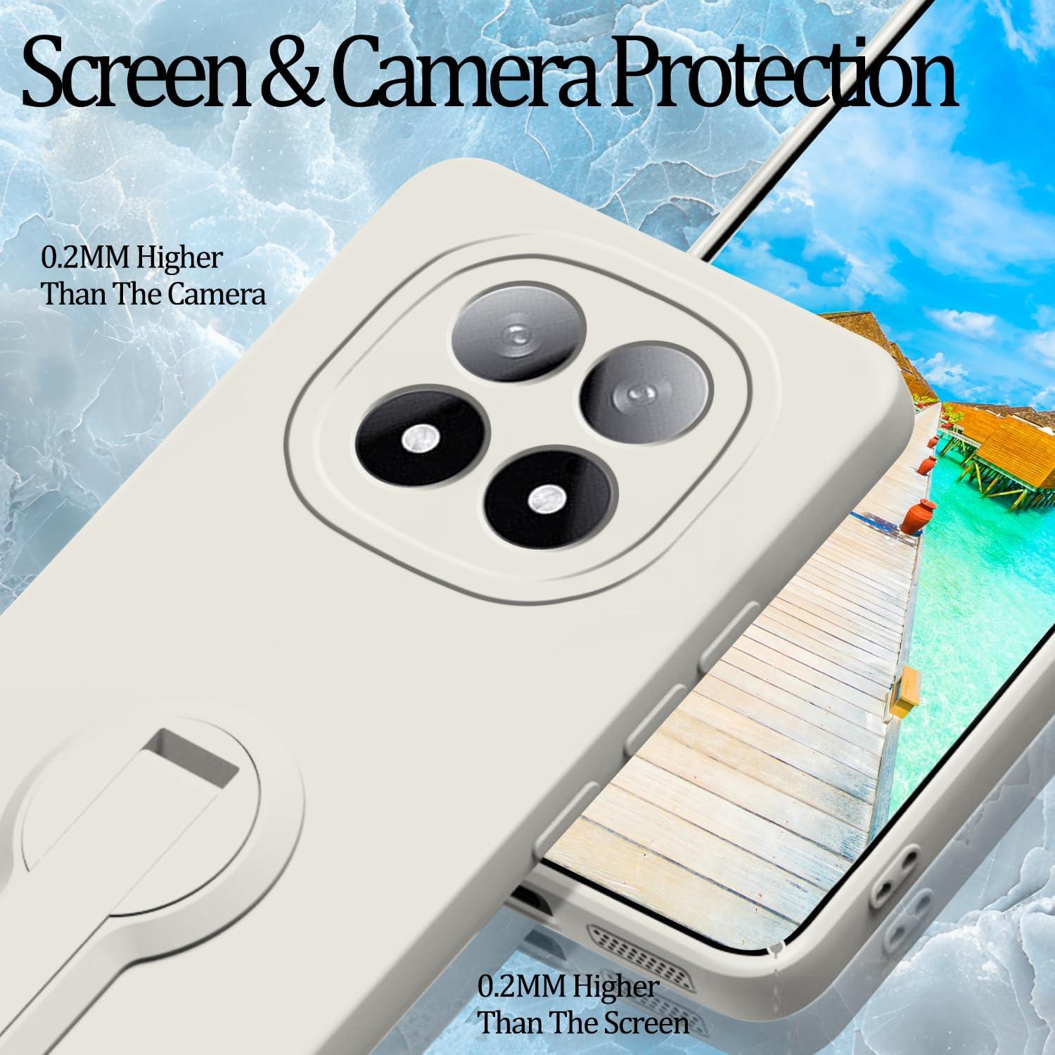 Funda de Silicona para Xiaomi Redmi Note 14 Pro 5G Beige