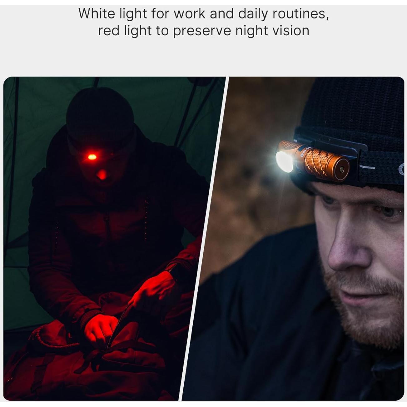 Linterna Recargable OLIGHT Perun 3 Mini 1250 Lúmenes Naranja