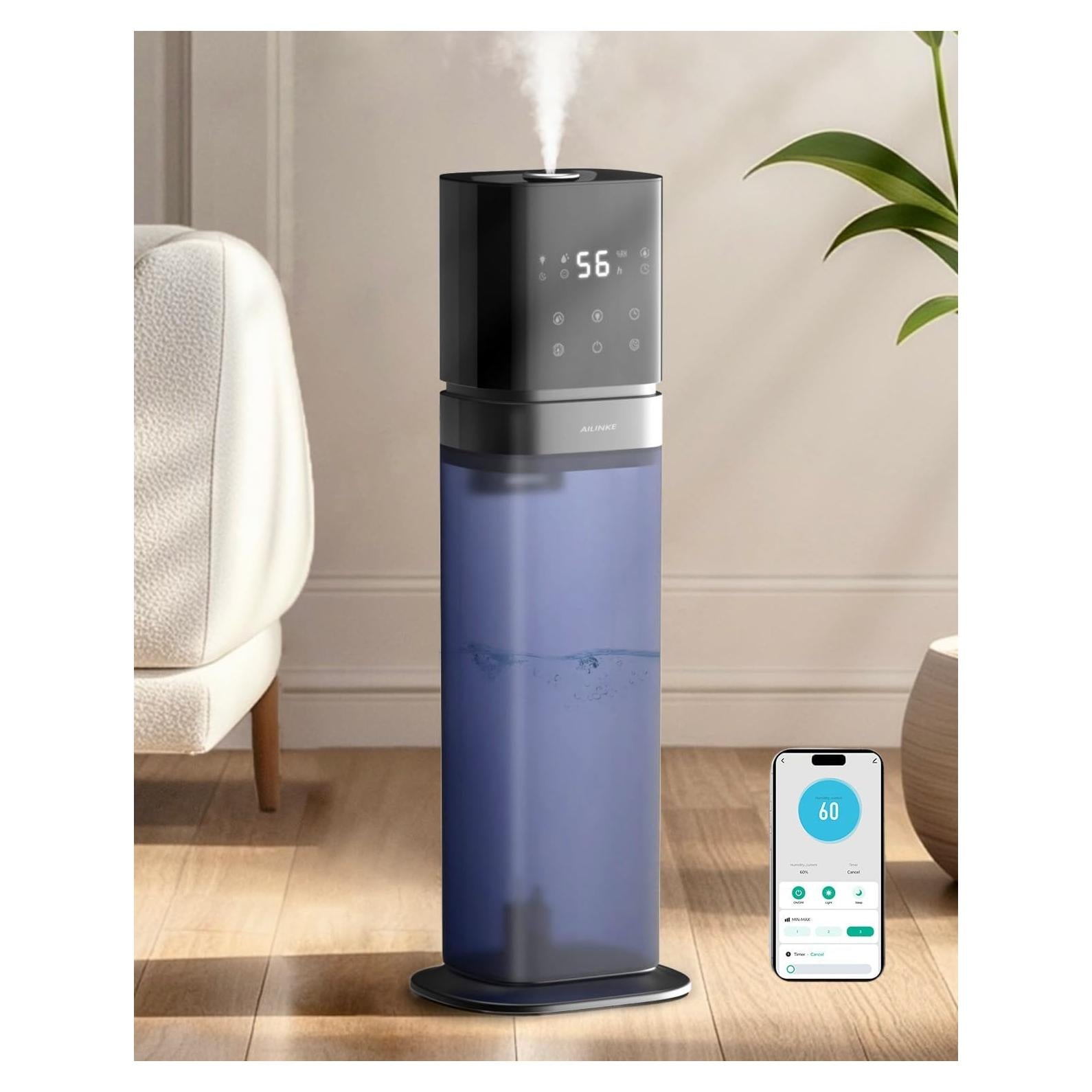 Humidificador Inteligente AILINKE 8L Control App y Voz