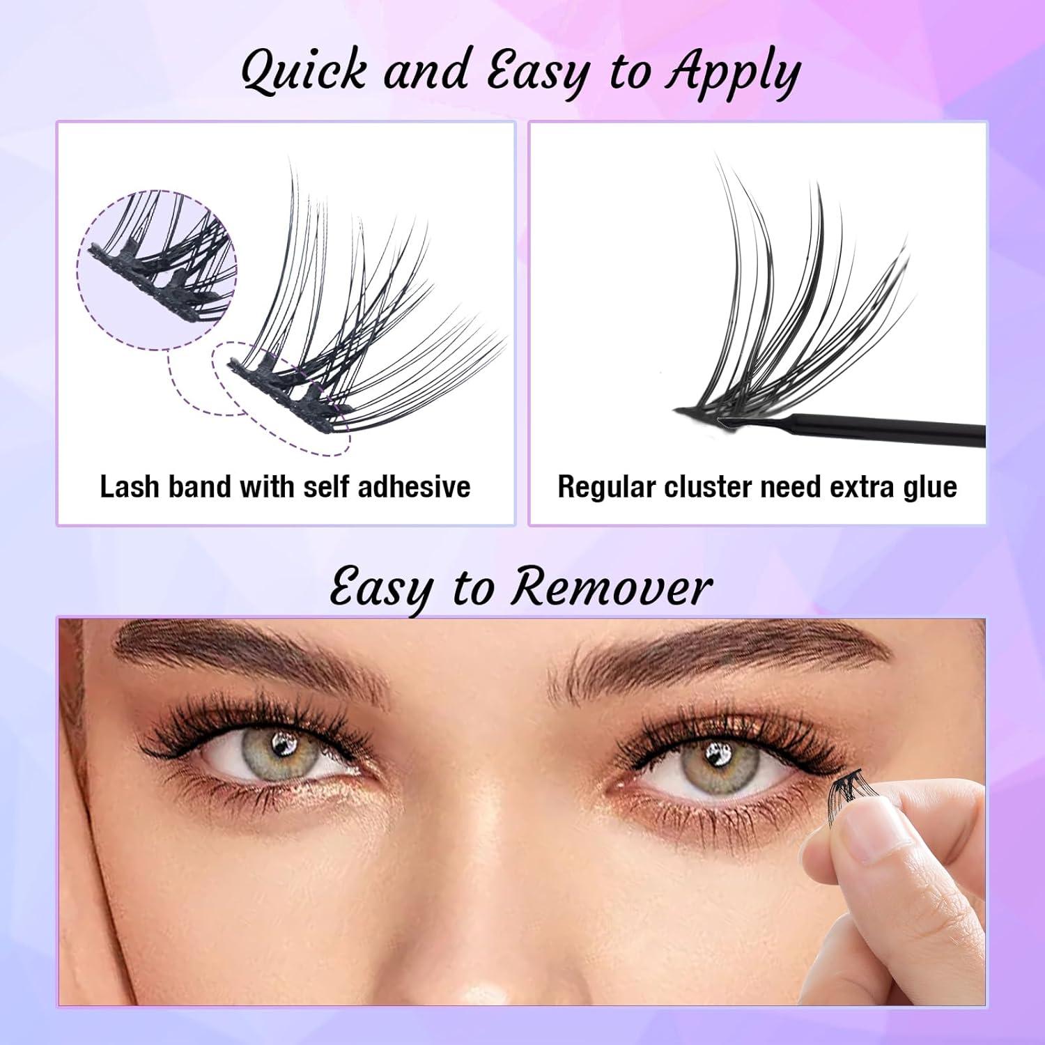 Pestañas Autoadhesivas GOLLEE 10-16mm Reutilizables Sin Pegamento