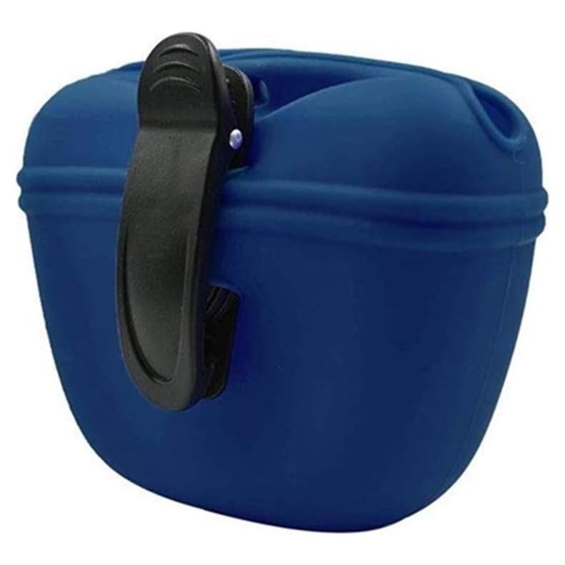 Bolsa de golosinas para perros RoyalCare de silicona azul