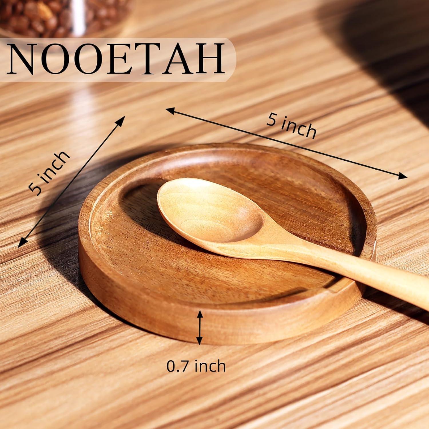 Soporte para Cuchara de Madera de Acacia NOOETAH 13 cm Redondo