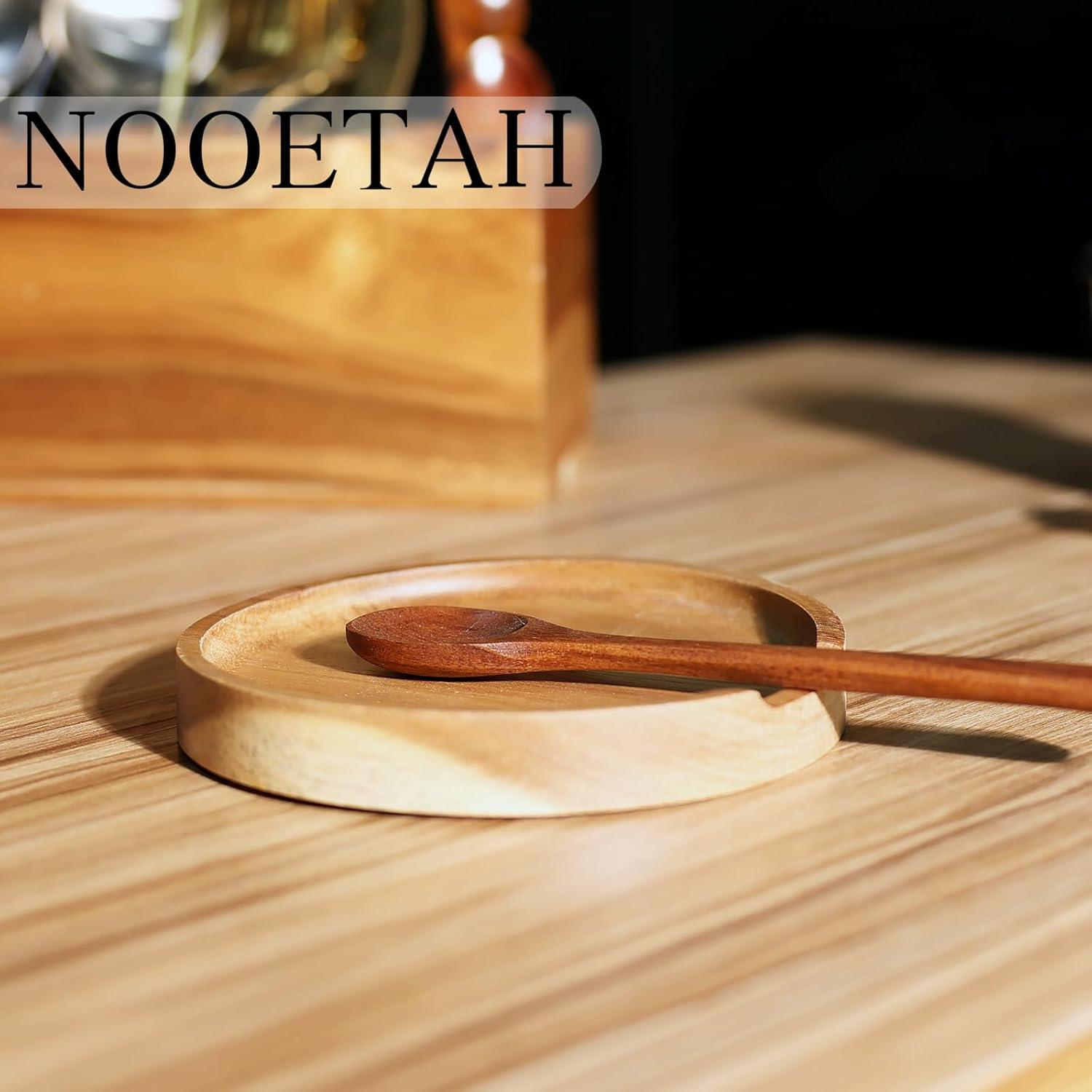 Soporte para Cuchara de Madera de Acacia NOOETAH 13 cm Redondo
