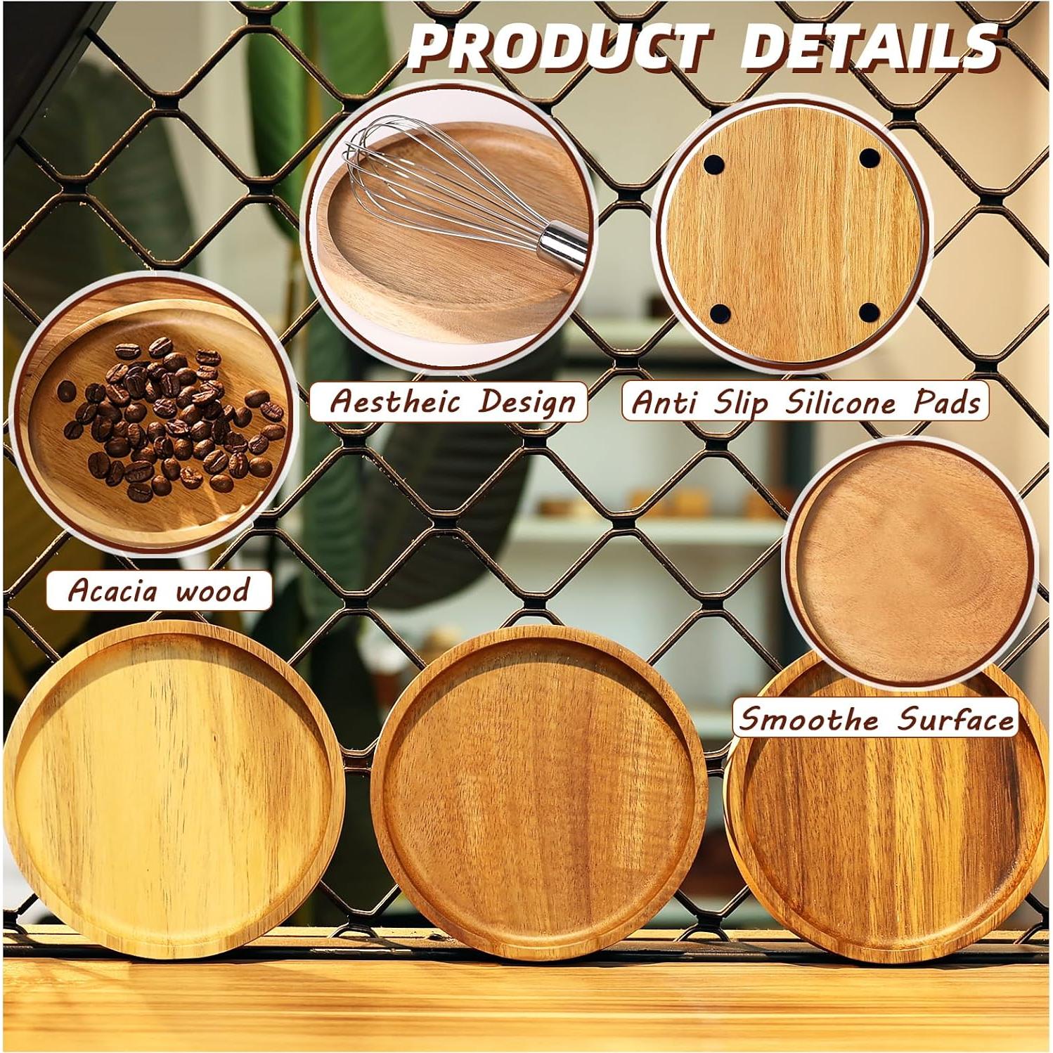 Soporte para Cuchara de Madera de Acacia NOOETAH 13 cm Redondo