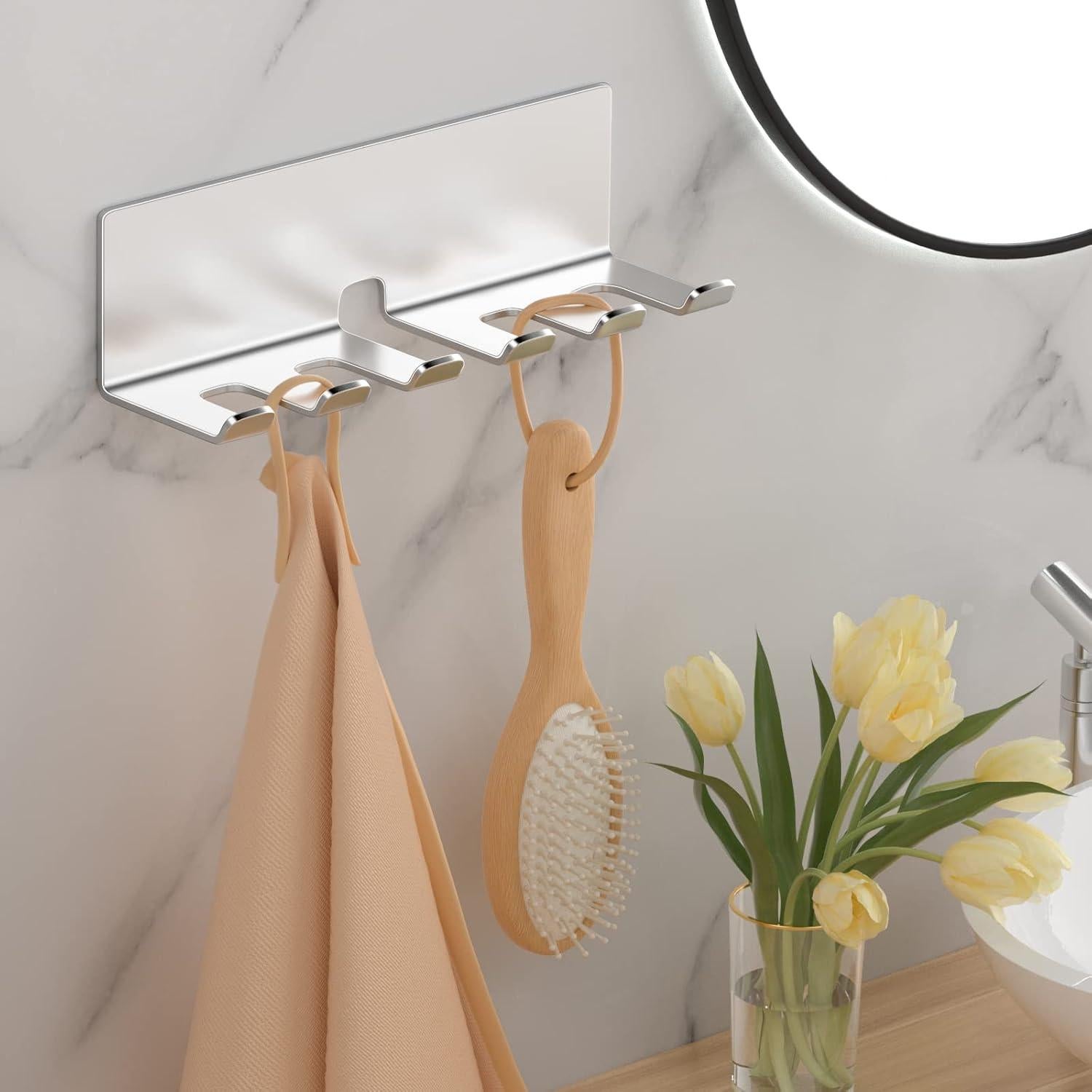 Soporte para Cepillos de Dientes YAYINLI Acero Inoxidable 5 Ranuras