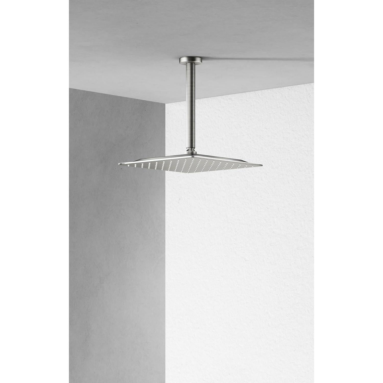 Cabezal de Ducha Cuadrado VBFF 8" Níquel Cepillado 6.81 L/min