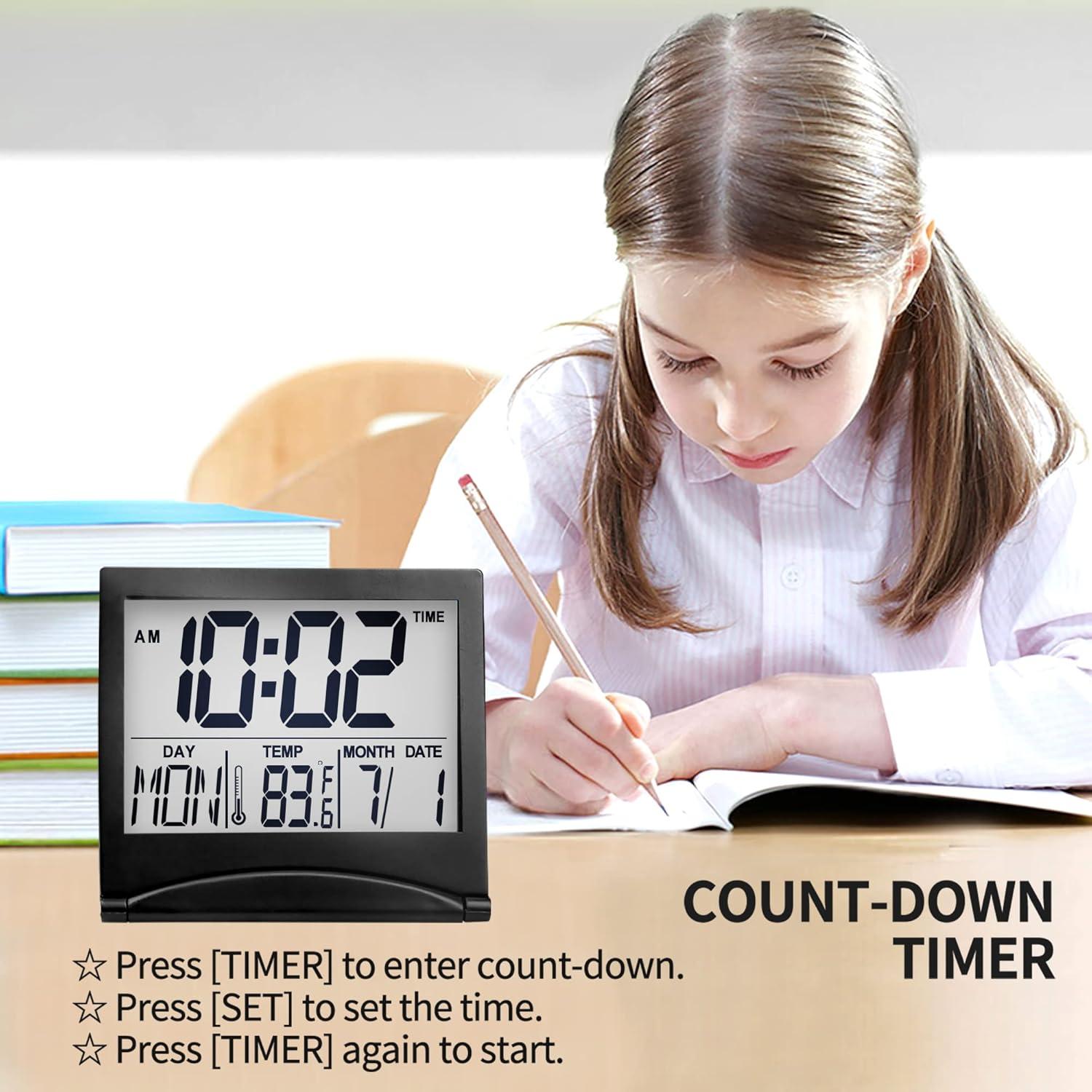 Reloj Despertador Digital Betus B.Clock.Fold - Plegable, Temperatura y Snooze