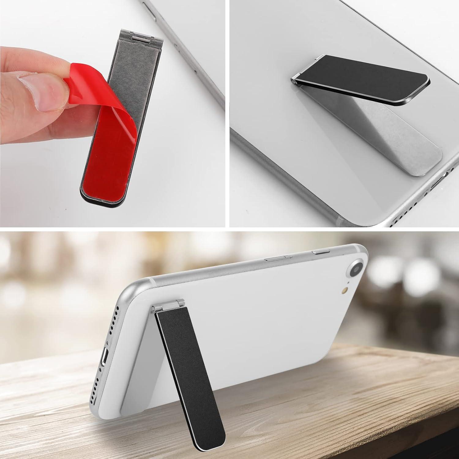 Soporte Plegable para Teléfono TIESOME Negro Ajustable 5.79cm