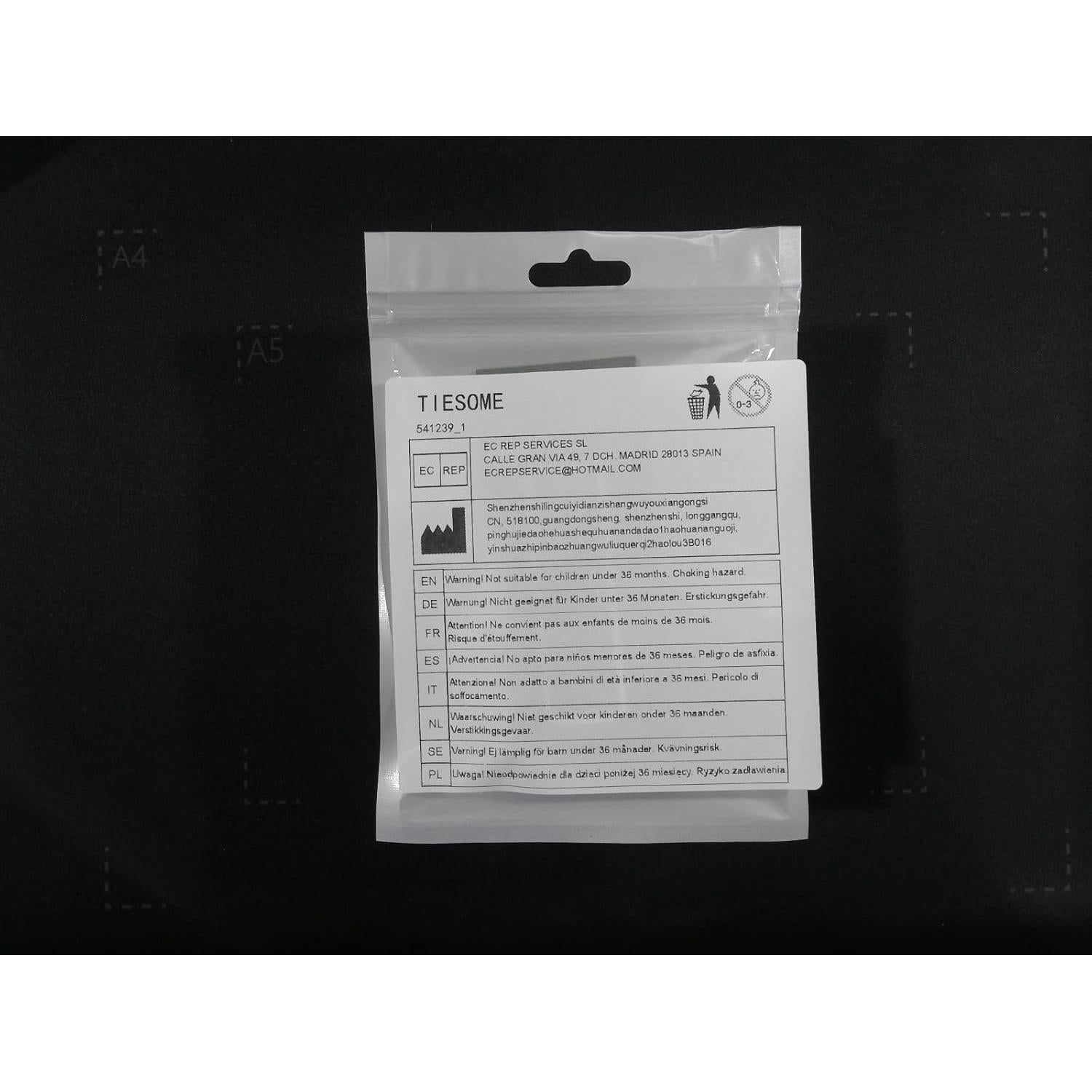 Soporte Plegable para Teléfono TIESOME Negro Ajustable 5.79cm