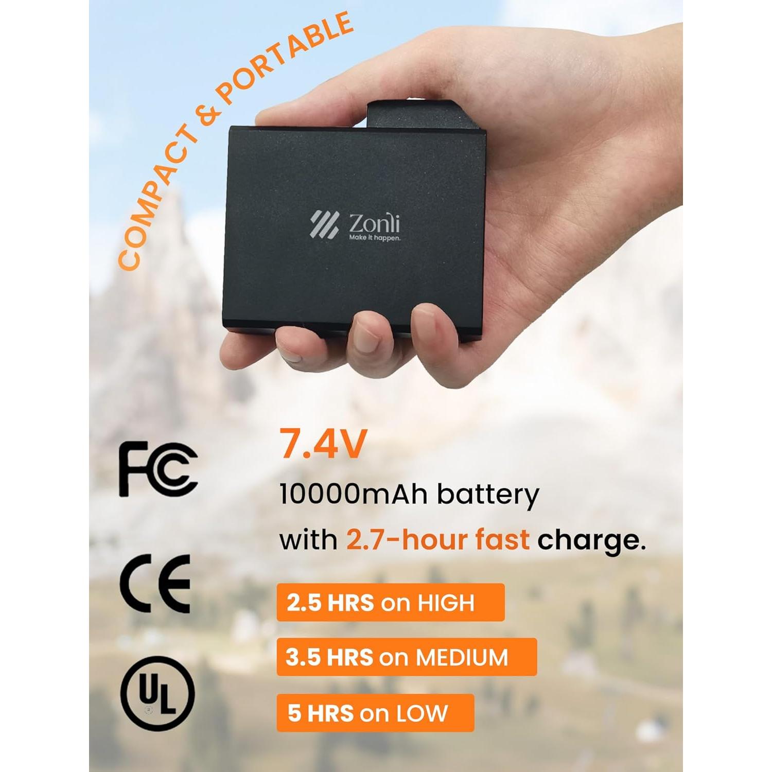 Manta Calentada Zonli Z-Walk Gris Oscuro 127x160 cm