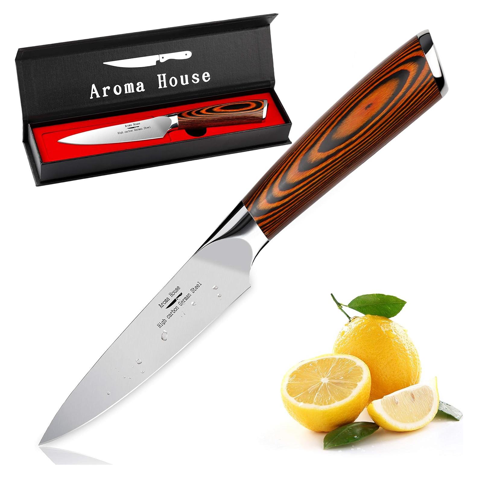 Cuchillo de Pelar Aroma House 10.2 cm Acero Inoxidable Afilado