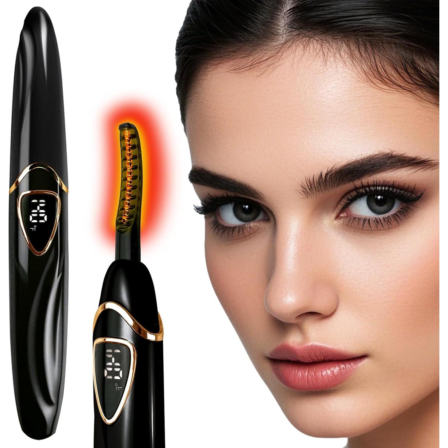 Rizador de Pestañas Calentado Tehoi S600 - Negro y Oro