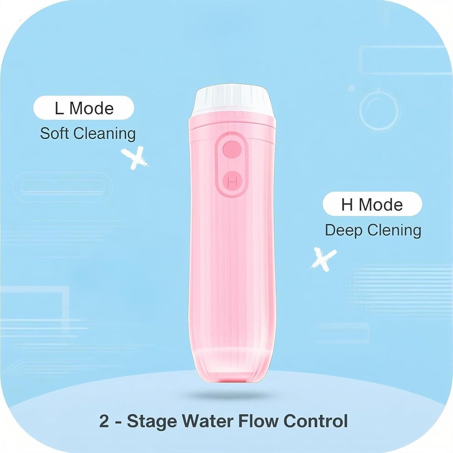 Bidet Portátil Eléctrico GUIFA - Pulverizador de Mano Rosa